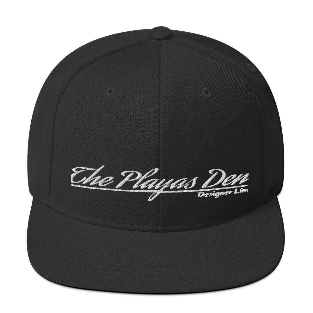 Playas Den text Snapback Hat