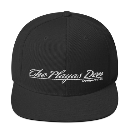 Playas Den text Snapback Hat