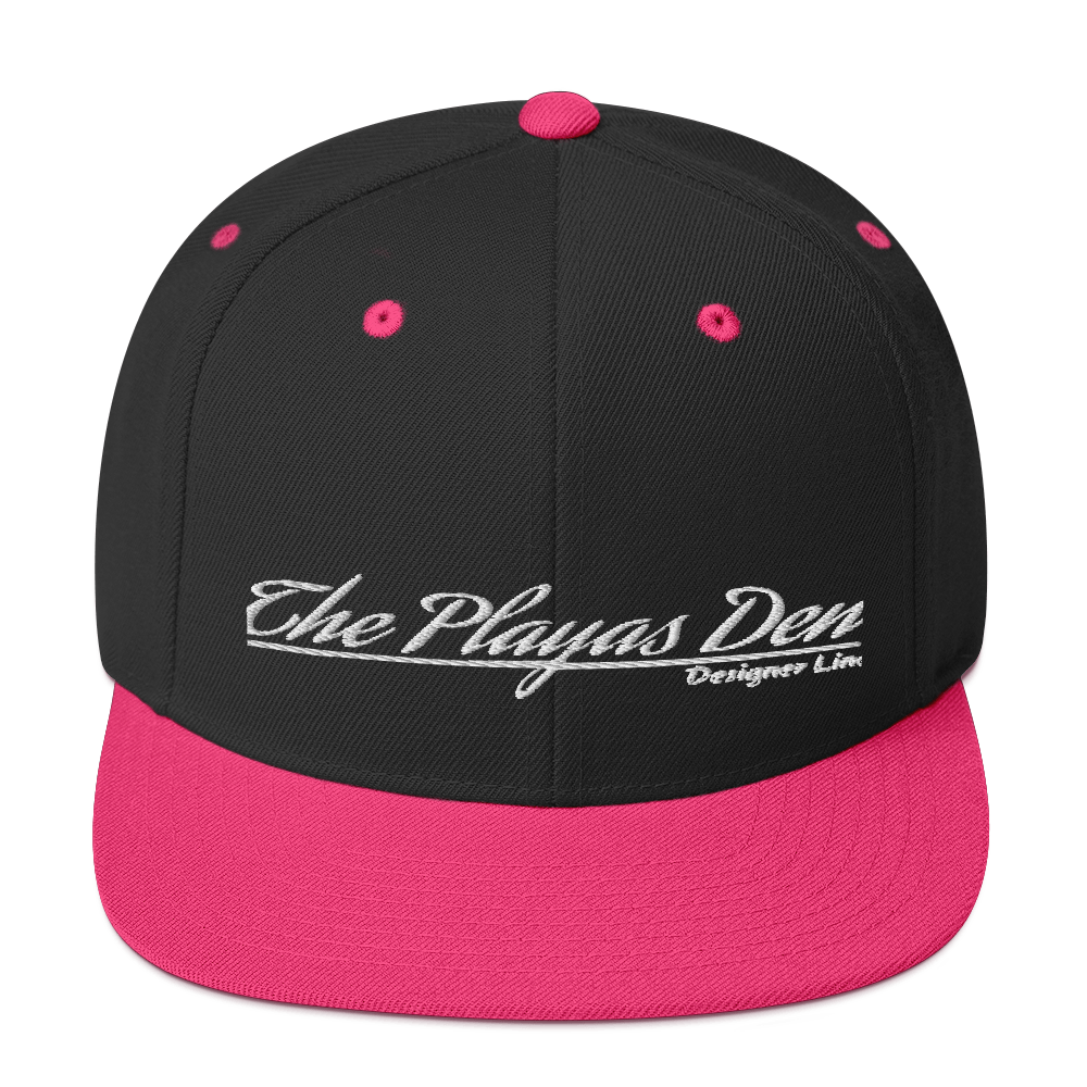 Playas Den text Snapback Hat