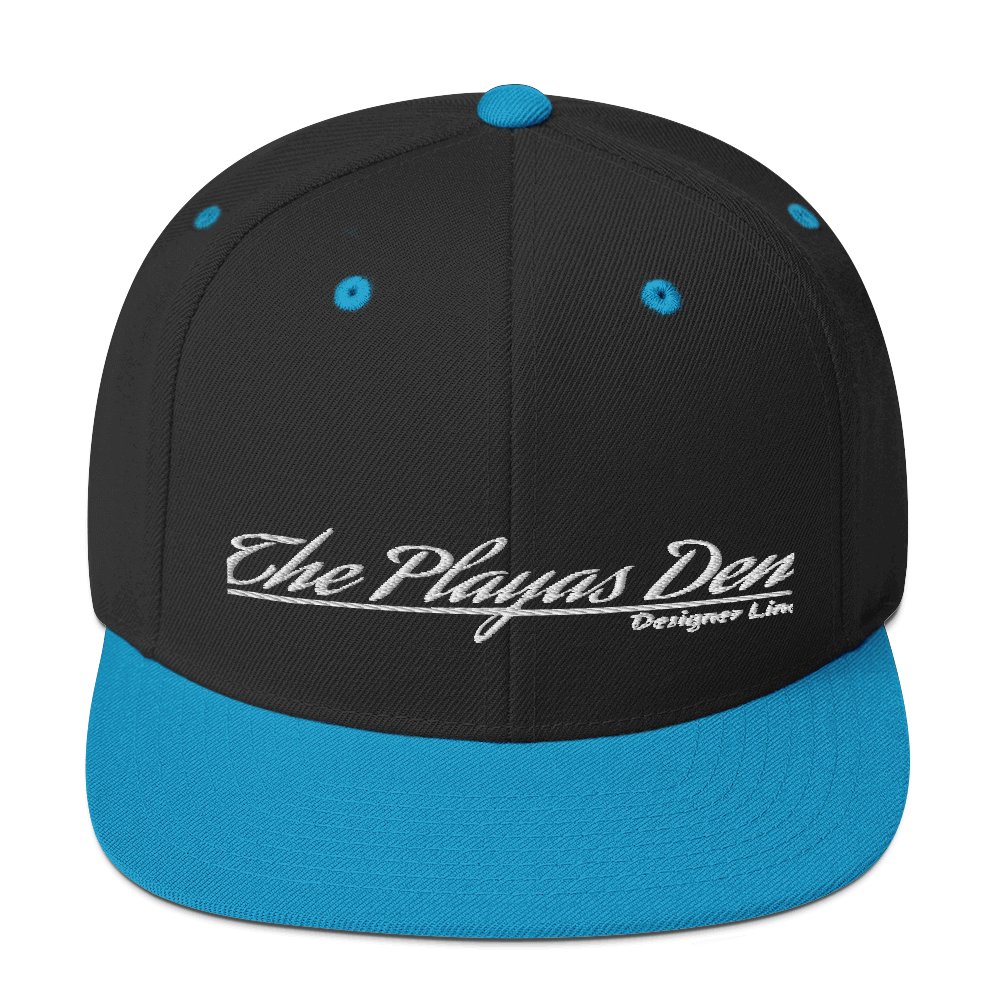 Playas Den text Snapback Hat