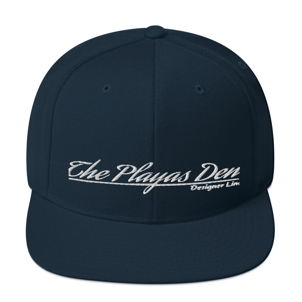 Playas Den text Snapback Hat