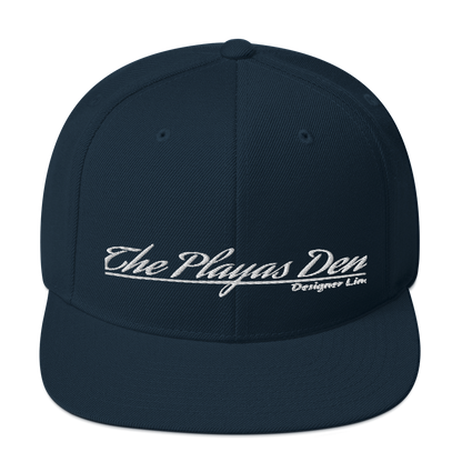 Playas Den text Snapback Hat