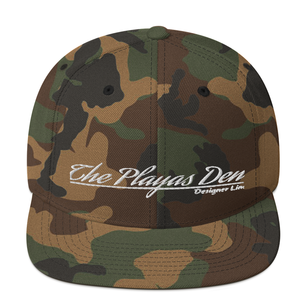 Playas Den text Snapback Hat