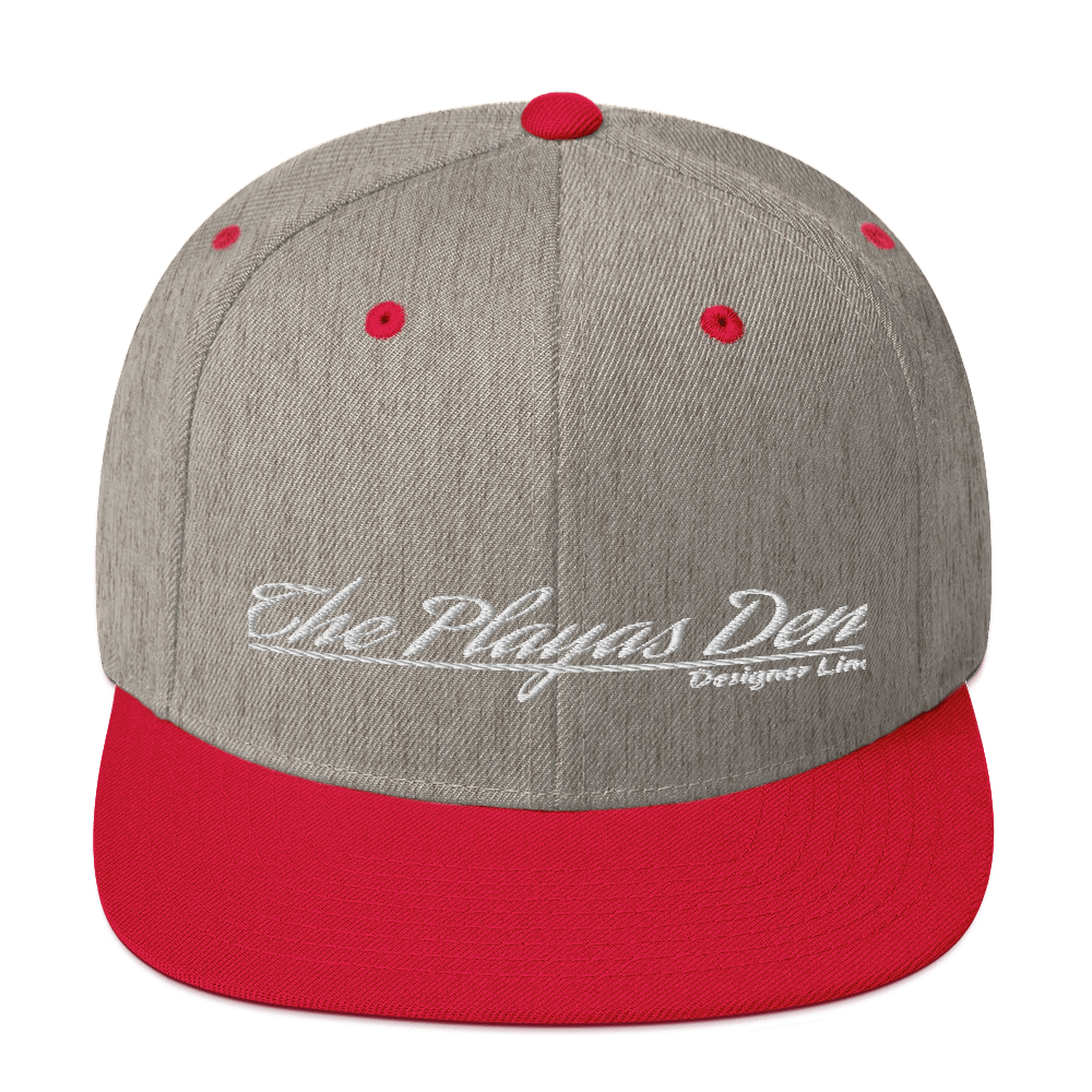 Playas Den text Snapback Hat