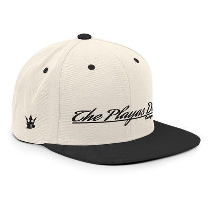 Playas Den text Snapback Hat