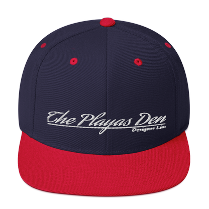 Playas Den text Snapback Hat