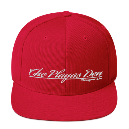 Playas Den text Snapback Hat