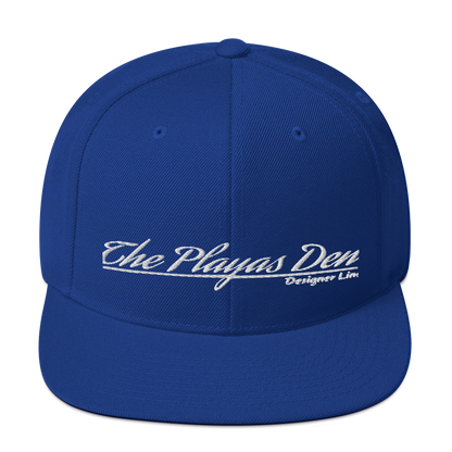 Playas Den text Snapback Hat