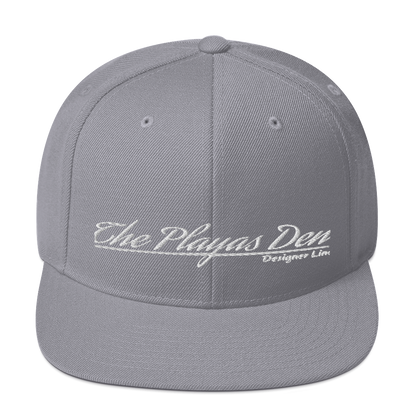 Playas Den text Snapback Hat